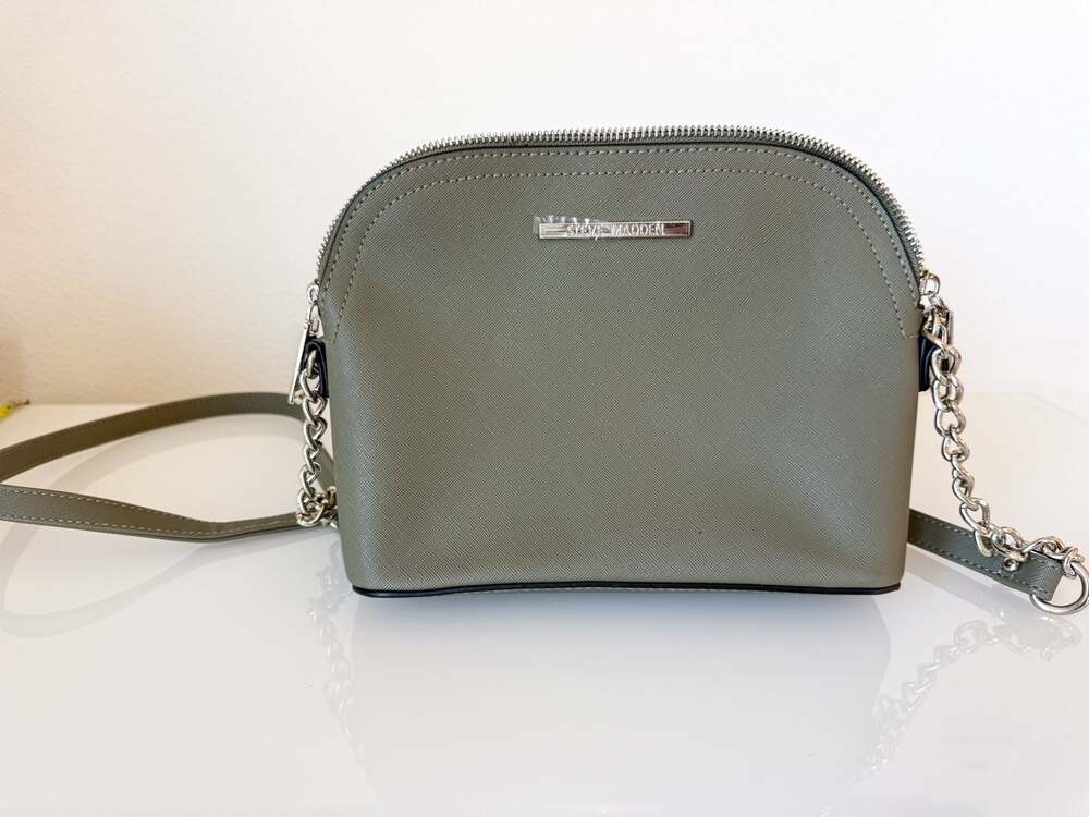 Steve Madden BMaggie Dome Crossbody Bag in Sage Green